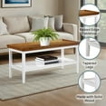 thumbnail image 4 of Convenience Concepts Ledgewood Coffee Table, Driftwood/White, 4 of 6