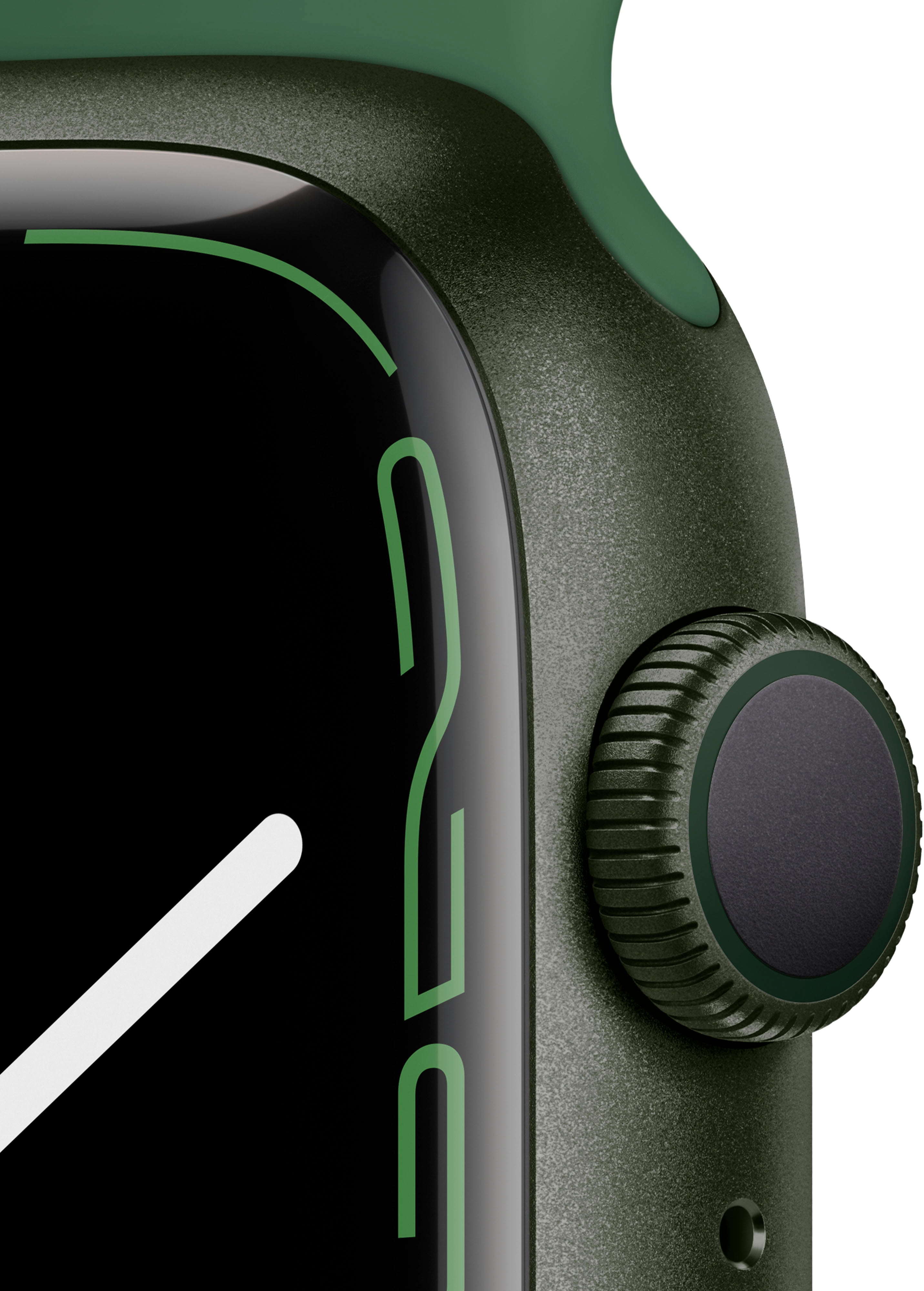 Restored Apple Watch Series 7 45MM Green - Aluminum Case - Clover Sport Band (Refurbished)