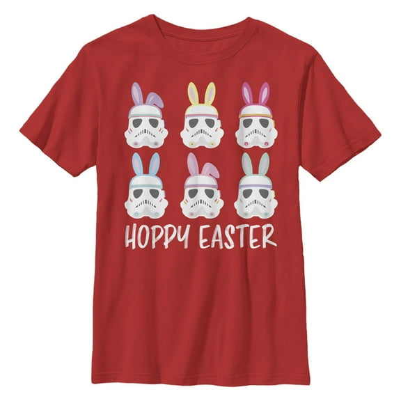 Boy's Star Wars: A New Hope Easter Stormtroopers With Ears Line Up Poster Graphic T-Shirt