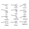 thumbnail image 3 of EOEMY 925 Sterling Silver Twelve Constellations 24G Nose Bone Ring Piercing Stud-2 Pieces-B - Taurus-Silver, 3 of 9
