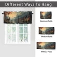 thumbnail image 6 of Rustic Cabin Deer Valance Rod Pocket Window Curtain for Kitchen Fall Forest Elk Wildlife Animal Autumn Nature Country Farmhouse Window Treatment Valance Curtains for Bathroom 54 by 18 in, 1 Panel, 6 of 6