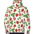 thumbnail image 7 of Kdxio Strawberry Print Mens Casual Hooded Collar Drawstring Hoodies Pullover Sweatshirts Casual Long Sleeve Shirts-4X-Large, 7 of 7