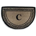 thumbnail image 2 of A1 Home Collections LLC Leaf Decorative Border Monogrammed Doormat, 2 of 7