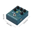 thumbnail image 2 of Mistaha Bass Guitar Compressor Pedal - ZORY Bass Optical Compression Effect Pedal with True Bypass, Green Aluminum Alloy Shell, 9V AC Adapter Input, 50mA, 10 * 4 * 12cm, 337g, ZCP-2, 2 of 6