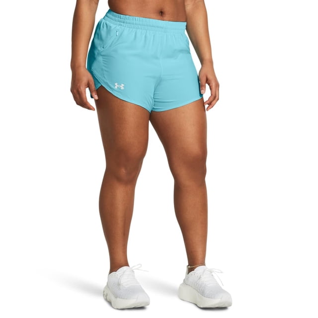 Pantalones cortos Under Armour Fly by XL para mujer, color azul cielo