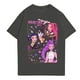 thumbnail image 1 of Pop cazadora para niña Round-Neck Printed Anime Trio Poster T Shirt （Dark Gray）, 1 of 3