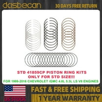 Dasbecan STD Piston Ring Set For Chevrolet GMC 4.8L 5.3L LS Engines 1999-2016 41859CP