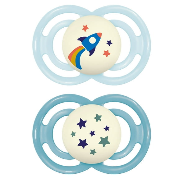 MAM Perfect Night Pacifier, 16  Months, Boy, 2 Pack