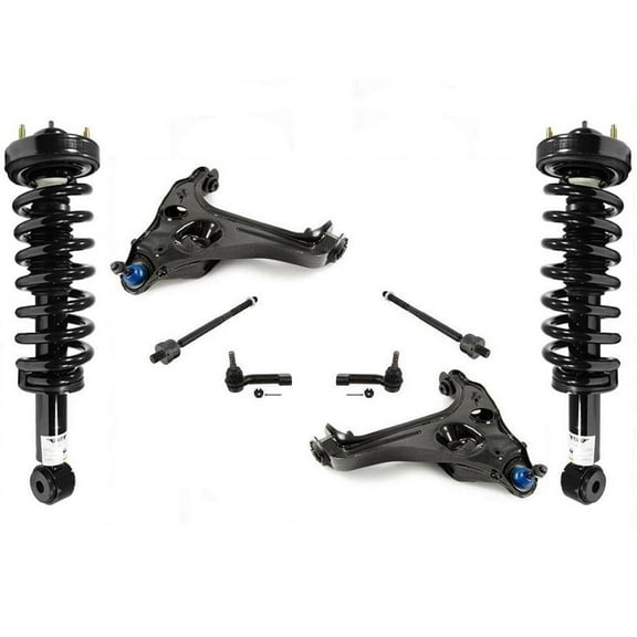 Front Struts Lower Control Arms For 07-13 Ford Expedition W/ Passive Suspension