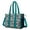 Blue Background Football, variant on Teacher Tote Bag,Blue Background Football Hot Air Balloons Pattern Teacher Utility Tote Bag,Large Work Tote Bags for Women with Multiple Pockets,Top Zipper Closure,13.8x10.6x6.7 Inch