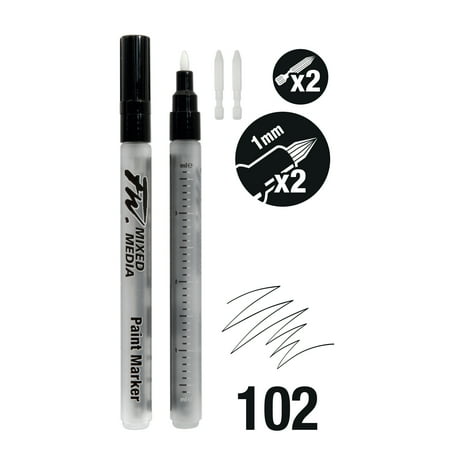 UPC: 5011386107936 | Daler-Rowney FW Empty Marker Set  2 Small Barrels With 1mm Hard Point Nibs