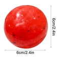 thumbnail image 2 of Watermelon Fruit Slush Stress Ball With Embedded Black Seed Specks, Glossy Round Squeeze Accessory For Adult Daily Anxiety Relief(1pc), 2 of 8