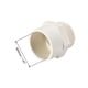 thumbnail image 3 of Adaptador de conector de fitting de tubo de PVC macho de 50 mm x G1-1/2 2Pcs, 3 of 4