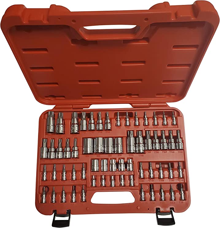 Master Torx Bit Socket and External Torx Socket Set S2 and CrV Steel