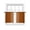 DarkOrange Beige, variant on Sheer Curtains 45 Inches Long, Burnt Orange Beige Striped Light Filtering Window Curtains for Living Room, Modern Farmhouse Retro Lines Rod Pocket Voile Sheer Curtain Drapes, 52"W x 45"L, 2 Panels