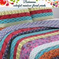 thumbnail image 3 of Cozy Line Home Fashions Striped Cotton Reversible Quilt Sets, King, 3-Pieces, 3 of 6