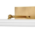thumbnail image 3 of 31012HB-GW Hinkley Lighting Regis - 28W LED Medium Adjustable Picture Light-5.5 Inches Tall and 24.5 Inches Wide-Heritage Brass/Gloss White Finish, 3 of 12