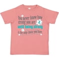 thumbnail image 3 of Inktastic Ovarian Cancer Being Strong Girls Toddler T-Shirt, 3 of 5