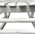 thumbnail image 5 of Balcony Porch Adult Rocking Chair White, Solid Wood Comfortable Rocking Chair for Patio Outdoor Relax, 5 of 9