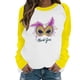 thumbnail image 2 of Xuyuer Mardi Gras Shirts for Women Shirt Funny Mask Graphic Tee Carnival Long Sleeve Shirt V Neck Top, 2 of 6
