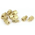 thumbnail image 2 of Unique Bargains M3x4mm+4mm Male to Female Thread 0.5mm Pitch Brass Hex Standoff Spacer 10Pcs, 2 of 4