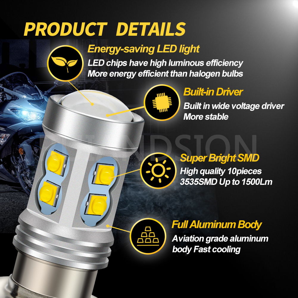 He'u♻︎様 Amazon.com: HONLEEX 2pcs AC9-48V P15D H6M LED Motorcycle