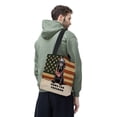 thumbnail image 3 of Freedom Paws Patriotic Labrador Retriever Vintage Memorial Day All Over Print 3D Canvas Tote Bag Lab Dog Lover Gifts Reusable Handbag - 12006, 3 of 5
