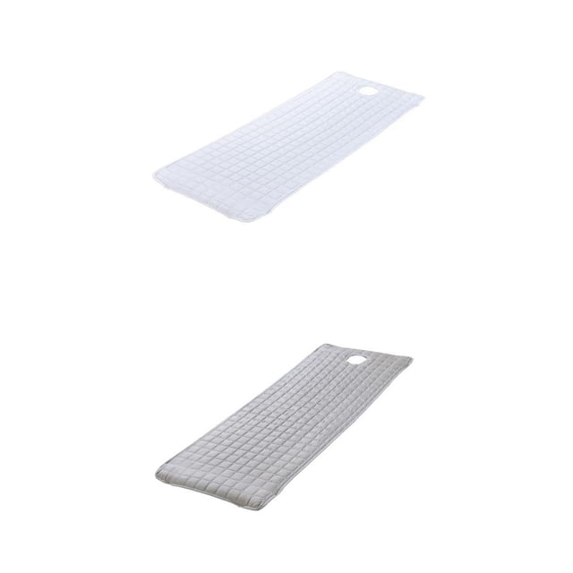 2 Piezas SPA Cubierta Cama Toallas Colchones 185x70 Cm Gris / Blanco Sunnimix Cubierta de sábana cosmética