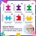 thumbnail image 3 of Haooryx Colourful Puzzle Erasers,60Pcs Mini Puzzle Erasers for Party Favors Gifts Teaching Prizes, 6 Styles, 3 of 7