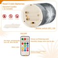 thumbnail image 4 of Electronic Candles Light Combination 3x5In, 3x4In Flameless Candles Plastic Festive Decoration Party Christmas Decoration Silver Flower, 4 of 7