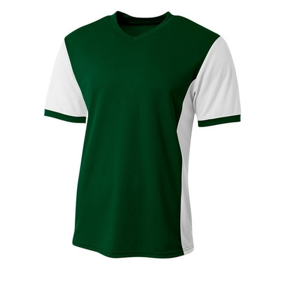 A4 Premier Soccer Jersey For Youth Male in Forest/White | NB3017