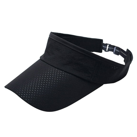 Fgnfyis Men & Women Sports Sun Visor Hats, Breathable Sun Cap for Outdoor Running and Fitness - Mens Hats Black