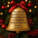 thumbnail image 2 of Adorno Navideño con Versículos Bíblicos, Adorno Navideño Dorado para Colgar En El Árbol de Navidad con Versículos Bíblicos, Adornos Navideños Religiosos., 2 of 2