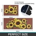 thumbnail image 3 of Rust Red Sunflower Farmhouse Kitchen Rugs Set 2 Piece Colorful Fall Flowers Seasonal Decorative Rug for Kitchen Low-Profile Floor Mats Decorations for Home Kitchen 17x48+17x30 Inches, 3 of 6