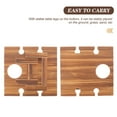 thumbnail image 3 of OULII Foldable Dining Table Coffee Wood Table for Picnic in Park with Storage 1Pcs, 3 of 5