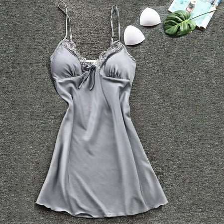 

Huachen Women Fashion Sexy Sleepwear Lingerie Lace Temptation Belt Underwear Nightdress