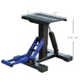 thumbnail image 6 of Blue Motorcycle Lift Jack, 330 LBS Capacity Steel ATV Scissor Lift Jack with Handle for Motorcycle Dirt Bike, Portable Hydraulic Floor Hoist Stand Table, 6 of 9