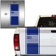 thumbnail image 2 of American USA Flag Racing Stripes Truck Tailgate Vinyl Decal Sticker Styling Straight Lines Sport Lines Compatible with Most Pickup Trucks Back Graphic Sporting (11" x 25", Cobalt Blue), 2 of 8
