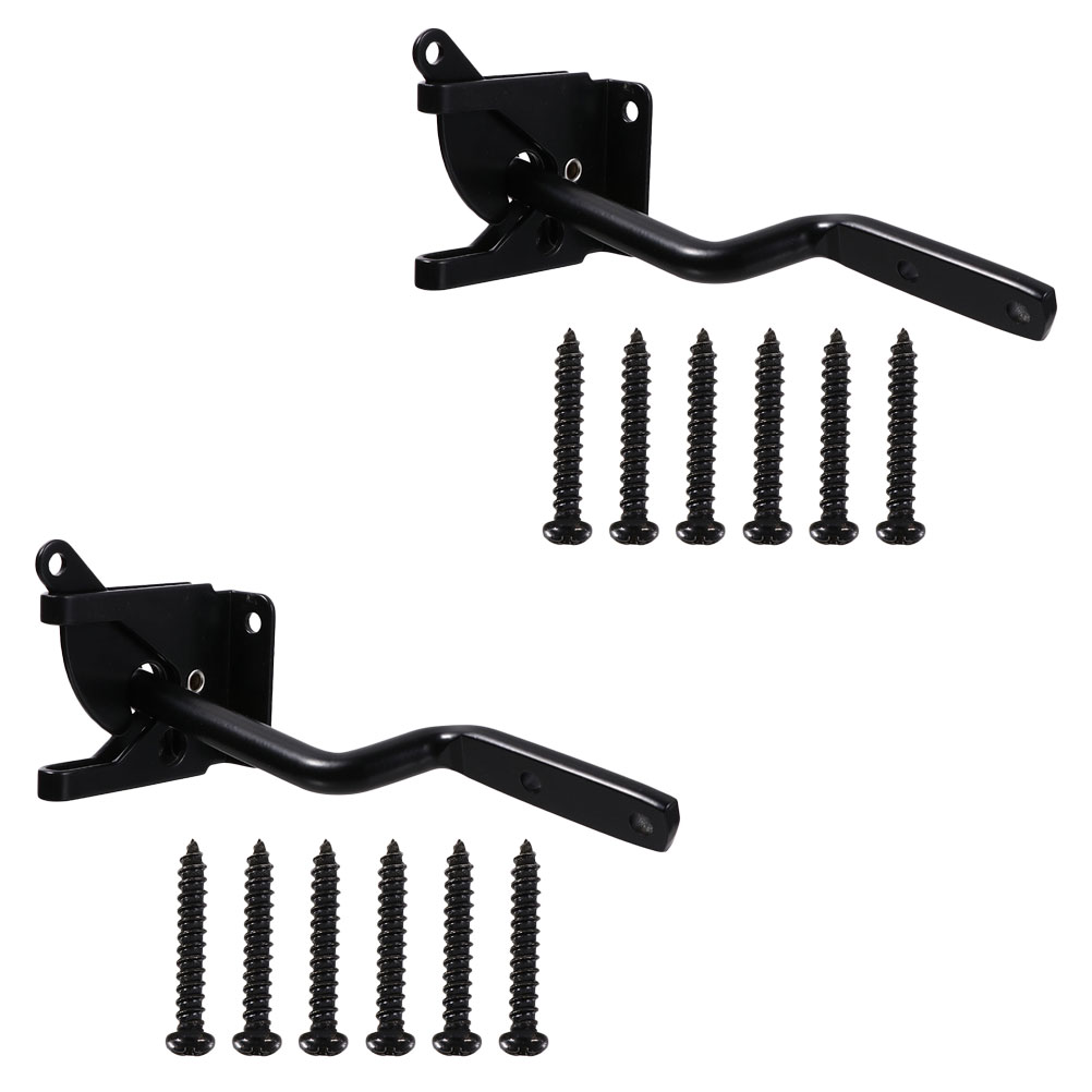 Myenne 2 Sets Gravity Locking Automatic Latch External Door Latch Garden Gate Latch