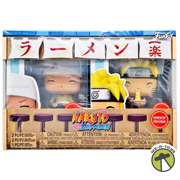 Funko POP Naruto Shippuden Ichiraku Collector Box GameStop Exclusive Figure Set