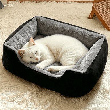 Black Dog Sofa Bed,Durable Pet Couch for Comfortable Sleep, Washable Non-Slip Anti-Anxiety Large Breed Dog Bed for Indoor Floor Furniture(27.59*19.69*5.91in)