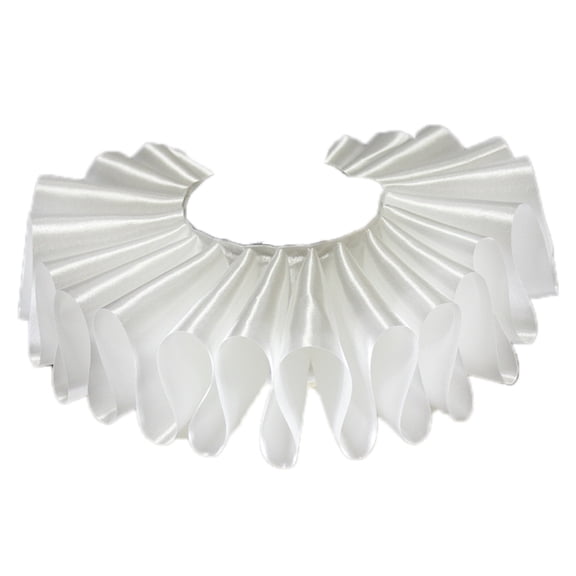 Jiibva Pennywise Accessories Renaissance Elizabethan Ruffled Collar Neck Ruffle Detachable Collar for Women