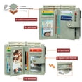 thumbnail image 3 of FALAN MULE Women’s Small Leather Wallet Rfid Blocking Bifold Card Holder with 3 ID Windows, 3 of 6