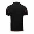 thumbnail image 4 of Men's Short Sleeve Henley Pullover Light Weight Tee Shirts Button Shirt Top for Summer Casual Black M, 4 of 9