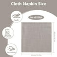 thumbnail image 3 of Fabric Napkins Pack of 12, Linen Napkins with Fringes, Rustic Dinner Napkins Fabric, Washable Fringe Napkins for Wedding, Parties, Birthday and Table Decoration, 3 of 6
