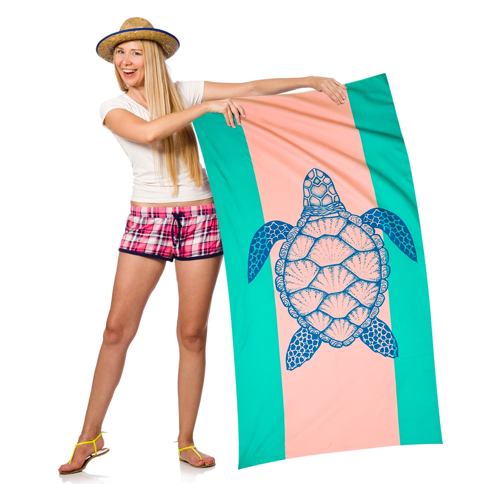 Bocaoying Microfiber Beach Towel, 60 Inch SandFree Beach Towel