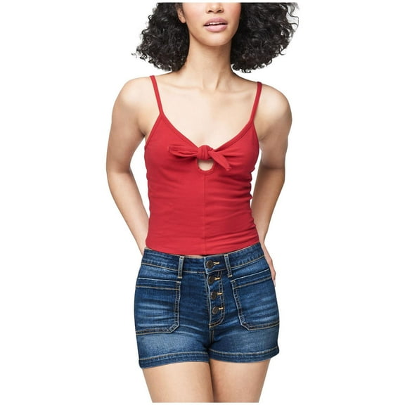 Aeropostale Womens Solid Cami Tank Top, Red, Juniors, Large