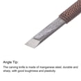 thumbnail image 3 of Uxcell 3.5mm Mango de hilo de poliéster de acero de manganeso con punta en ángulo Cinceles de madera, 3 of 5