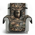 thumbnail image 6 of TSOVTHRID Recliner Cover Stay in Place, Non Slip Dog Chair Cover Water Resistant Furniture Protector with Pocket, Washable Ideal Recliner Slipcovers for Pets, Deer Elk Forest Camo Hunting Print, 6 of 7