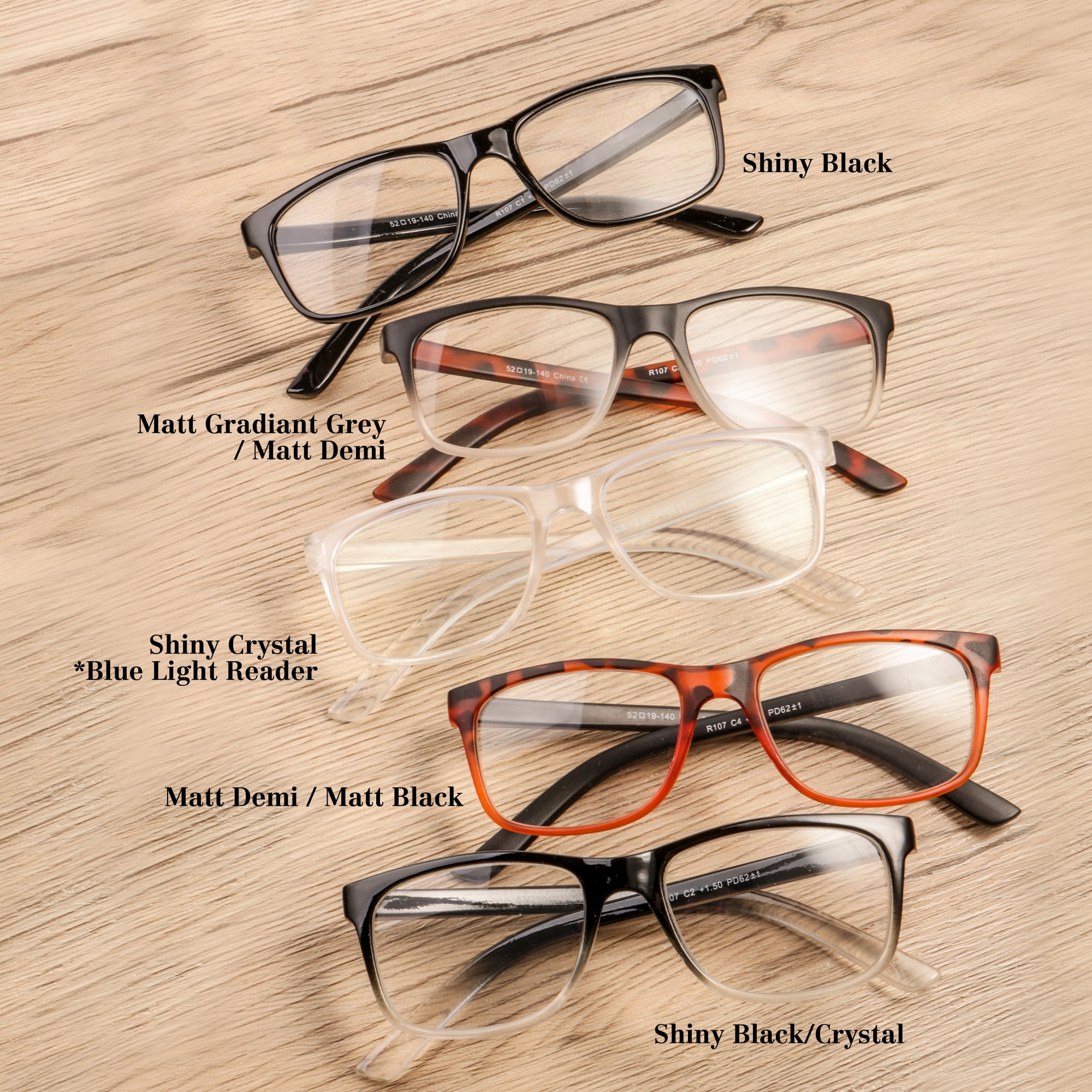 EFE 5 Pack Reading Glasses for Women Men Quality Reader Glasses with